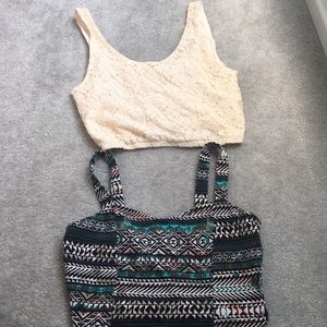Set of 2 crop tops